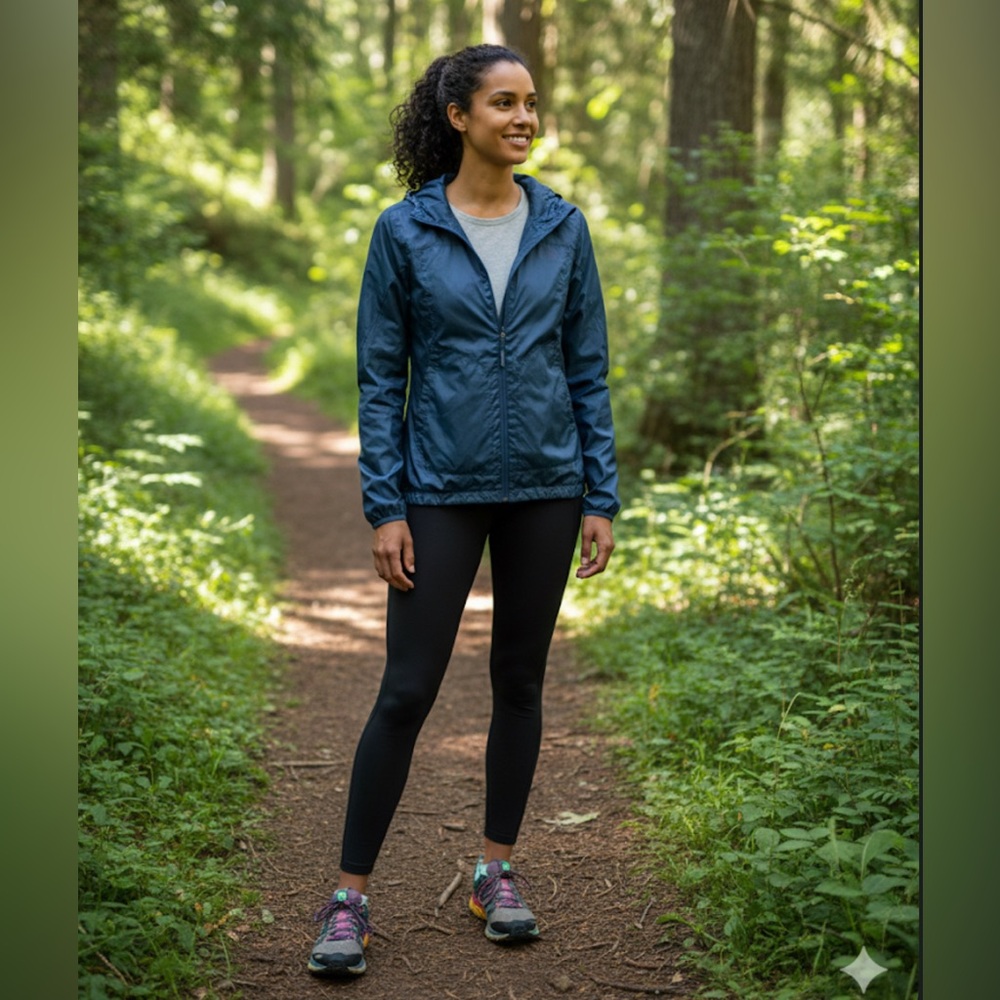 The North Face Pitaya Blue Wing Teal Windbreaker - S - Gorpcore Blue - Picture 2 of 5